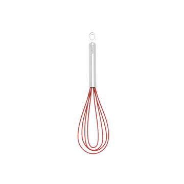 10-Inch Silicone Flat Whisk by Cuisipro – 10-Inch, silicone, Red, Model 74697005