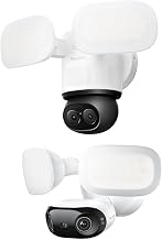 REOLINK TrackFlex Floodlight WiFi with Elite Floodlight WiFi Bundle, 4K Dual-Lens Floodlight Camera, 360° PTZ 6X Hybrid Zoom, 3000 Lumens, Dual-Band Wi-Fi 6, Auto-Tracking