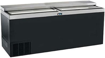 Krowne BC72-BG - 72" Black Vinyl Slide Top Bottle Cooler