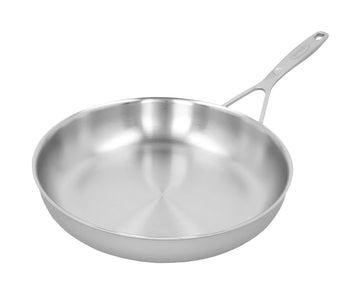 Industry 5 Frying Pan Diameter 24 cm by Demeyere – 24 cm Durchmesser, 5,5 cm Höhe, 2.6 liters, Stainless Steel, Silver, Model 1029690
