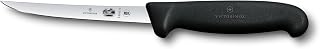 Victorinox Fibrox 5" Boning Knife, Straight Semi-Flexible Narrow Blade - Dishwasher Safe, Non-Slip Handle, Black