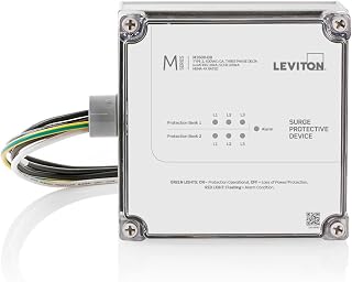 Leviton M3600-DB Type 2 Surge Protective Panel, 600 VAC, Three Phase Delta, 260kA per Phase