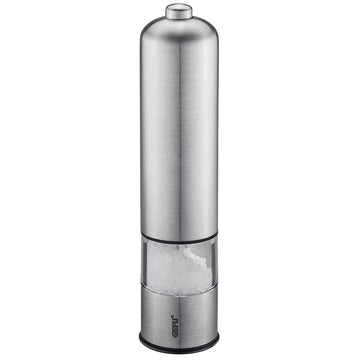 Trico Salt or Pepper Mill by GEFU – 40g Peppercorns or 80g Salt, 40 grams, Stainless Steel, Stainless, Model 89550