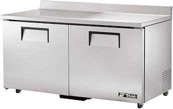 True ADA Compliant Solid Door 15.5 Cu Ft Worktop Refrigerator