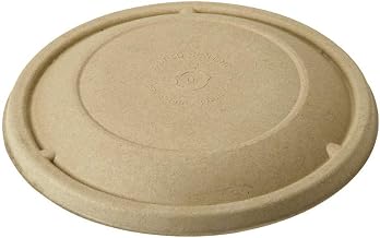 World Centric BOL-SC-U24 100% Compostable Unbleached Plant Fiber Bowl Lids for 16-32 oz. Bowls (Pack of 500)