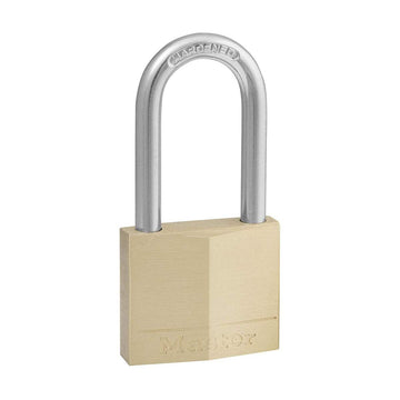 Solid Brass Padlock with Key by Master Lock – 1 Pack, Brass, Model 140DLF