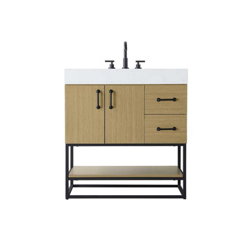 Caroline Bathroom Vanity Honey Brown by Lighting Design – Wood, Honey Brown, Model VF29232MHB