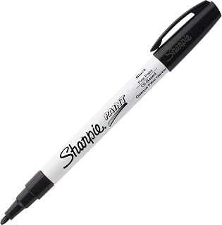 Sharpie Permanent Paint Marker, Fine Bullet Tip, Black