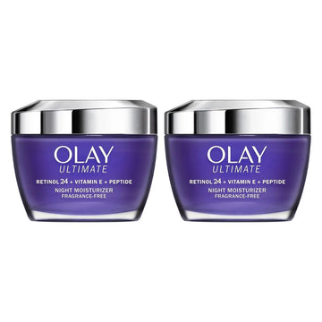 Ultimate Retinol 24 + Vitamin E + Peptide Night Moisturizer (1.7 Oz by Olay – 1 Count (Pack of 2), multi-colored, Pack of 2, Model 990014877