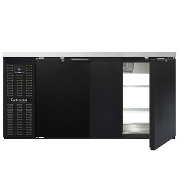 BBC69S-PT Two Section Refrigerated Pass-Thru Back Bar Cooler by Continental Refrigerator – 18.0 cubic_feet