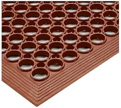 Notrax T14 Tek-Tough® Jr. Anti-Fatigue Beveled Edge Drainage Mat, 3' X 15' Red