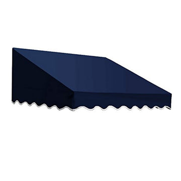 3.38 ft. Wide San Francisco Window/Entry Awning (24 in. H x 48 in. D) Navy by Awntech – Aluminum, Navy, Model EF24-3N