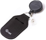 KEY-BAK MID6ID Retractable ID Badge Holder and Hand Sanitizer Holder or Airpod Case Keychain with 36" Retractable Cord, 6 oz. Retraction, Steel Swivel Belt Clip (Model: 0KBP-0184)
