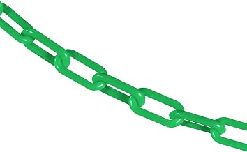 Mr. Chain Plastic Barrier Chain, Green, 500 ft Length (30004-500)