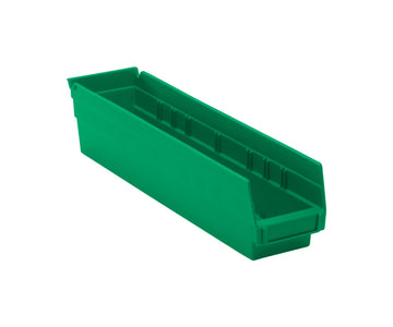 Quantum Storage QSB103 Hanging Plastic Shelf Bin Storage Containers - 17-7/8" x 4-1/8" x 4" - 20 Pack by QUANTUM STORAGE SYSTEMS – 18L x 5W x 4H, Model QSB103GN