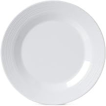 GET PT-6-MN-W Minski Plates, 6.5" Diameter Melamine Plates, White, Case of 4 Dozen