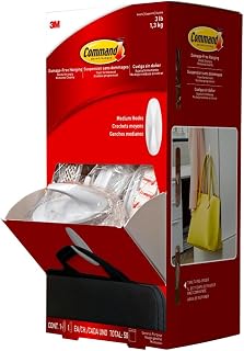 Command General Purpose Hooks Designer 3Lbs Capacity White 50/Carton "Product Category: Desk Accessories & Workspace Organizers/Wall & Panel Organizers"