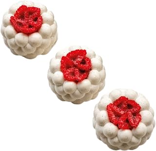 Pavoni PX4392 Pavoflex Silicone Baking Mold Freezing Mould with 12 Bubbly Round Cavities, Each 2.95 Inch Diameter x 1.77 Inch High