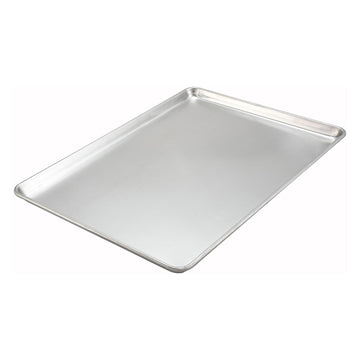 Commercial-Grade Aluminum Sheet Pan by Winco – Full Size / 18" x 26", Aluminum, Silver, Model 1826-E