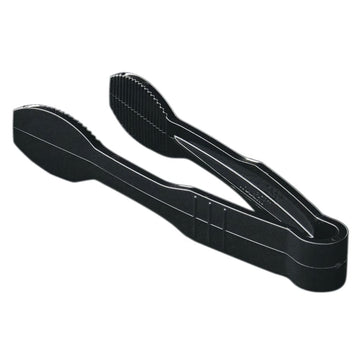 Flat Plastic Serving Tongs - 6"L by HUBERT – Medium, Polycarbonate, Black, Model 411004