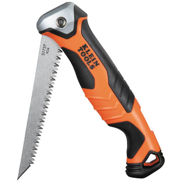 Folding Jab Saw/Drywall Hand Saw with Lockback at 180 and 125 Degrees and Tether Hole by KLEIN TOOLS – One Size, Model 31737