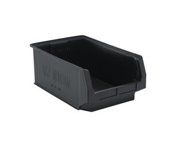 MAGNUM Heavy Duty Part Organizer Black Bins 20" L x 13" W x 8" H 6 Pack by QUANTUM STORAGE SYSTEMS – 19-3/4"L x 12-3/8"W x 7-7/8"H, 1926.7 cubic_inches, Blend, Black, Pack of 6