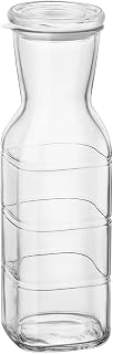 Bormioli Rocco Frigoverre Future 33.75 Oz. All Glass Pitcher With Airtight Lid, Made From Durable Glass, Dishwasher Safe, Made In Italy.