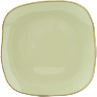 Tuxton China GAS-501 Plate, 9", square, microwave & dishwasher safe, oven proof, fully vitrified, lead-free, ceramic, TuxTrendz, Artisan, Sagebrush, Pack of 12