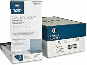 Business Source Premium Multi-Purpose Copy Paper, 8.5" x 14", 92 Brightness, 20 lb, 10 Reams (5000 Sheets)