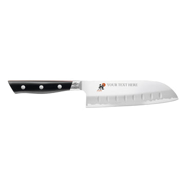 400FC - Evolution 5.5-inch Santoku Knife by MIYABI – 5.5" Engraved, Silver