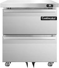 SW27-U-D Single Section Undercounter Refrigerator 27" W, With Drawers