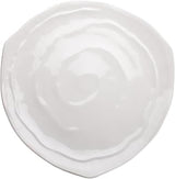 Winco WDM007-203, 13-1/4-Inch Dia Ardesia Selena Melamine Hammered Triangular Spiral Plate, Serving Platters, Dinner Plate Set of 12