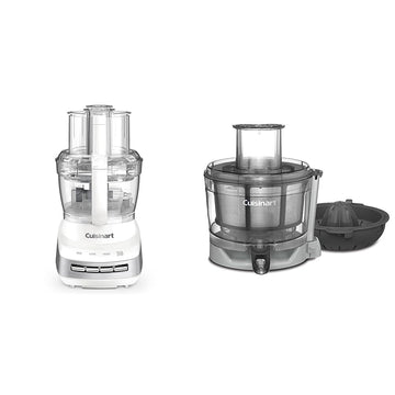 13-Cup Multifunctional Food Processor White & Core Elements™ Juicing Center for FP-110 & FP-130 Series Food Processors by Cuisinart – 13-Cup, Plastic (BPA-free), White