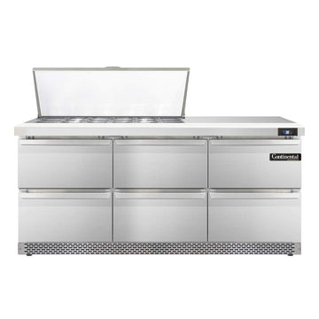 SW72-18M-FB-D Mighty Top Sandwich Unit by Continental Refrigerator – 20.6 cubic_feet