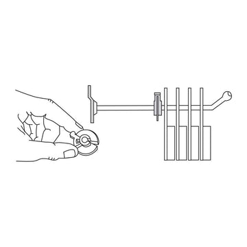 White Plastic Inventory Control Clips (Pack of 250) by Retail Resource – Plastic, Pack of 250, Model ICC20 (250/BG)