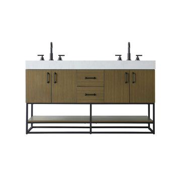 Caroline Bathroom Vanity Chestnut Brown by Lighting Design – Wood, Chestnut Brown, Model VF29260DMCB