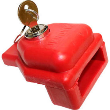 Plastic Air Brake Glad Hand Lock by JENDYK – 2.88"L x 2"W x 3"H, Molded Plastic, Red, Model GLAD-KD