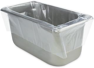 PanSaver Low Temperature Liners for Easy Clean Up - Disposable Buffet Pan Liners, Ovenable up to 220F - Clear (Third Pan - Medium & Deep | 19 x 14 IN)