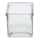 Cal-Mil Small Glass Jars 4" Square x 4"H Clear by ALC – 18.5 Ounces, Glass, Clear, Model 688640149343