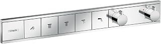 hansgrohe 15384000 RainSelect Thermostatic Mixer for 5 Outlets, Chrome