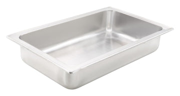 4-Inch Dripless Water Pan by Winco – 4-Inch, 1.5 liters, Pan, Silver, Model C-WPF