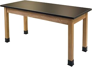 National Public Seating Science Lab Table - Chem-Res Top - Plain Front - 30 x 72**