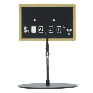 Dial Tag Chalkboard Style Plastic - 2 9/16"H x 4"L by HUBERT – Plastic, Black, Model B2460001
