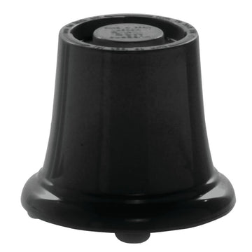Pedestal Black Melamine - 3 1/2"Dia x 2 3/4"H by HUBERT – Melamine, Black, Model H0097-BLACK