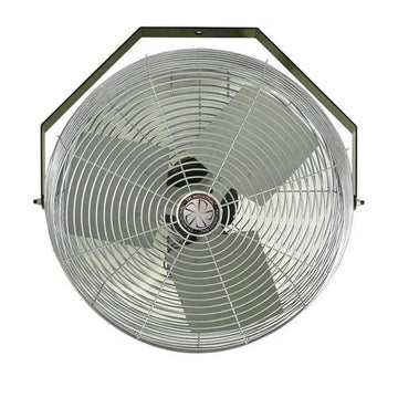 24" HIGH Velocity Work Station Fan 1/4 HP by TPI – 24 inch, Aluminum, White, Model U24TEHV