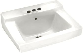 American Standard 0321.026.020 Declyn 4-Inch Centerset Wall Mount Sink, White, 1.25 Inch, Model:0321026.020