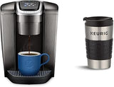 Keurig K-Elite Single-Serve K-Cup Pod Coffee Maker, Brushed Slate, 12 oz. Brew Size & Travel Mug Fits K-Cup Pod Coffee Maker, 1 Count (Pack of 1), Stainless Steel