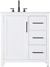Elegant Kitchen and Bath 32" Single Bathroom Vanity in White