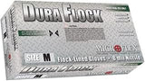 Ansell Microflex DFK-608-L, Dura Flock Glove, Nitrile, Large, Pack of 50