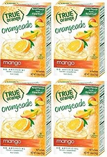 True Citrus True Mango Orange Drink Mix, 10-count (Pack of 4) with 5 FREE Lemonade Sample Sticks
